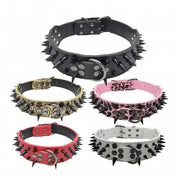Spiked Studded Leather Collars GLR SHOPPING