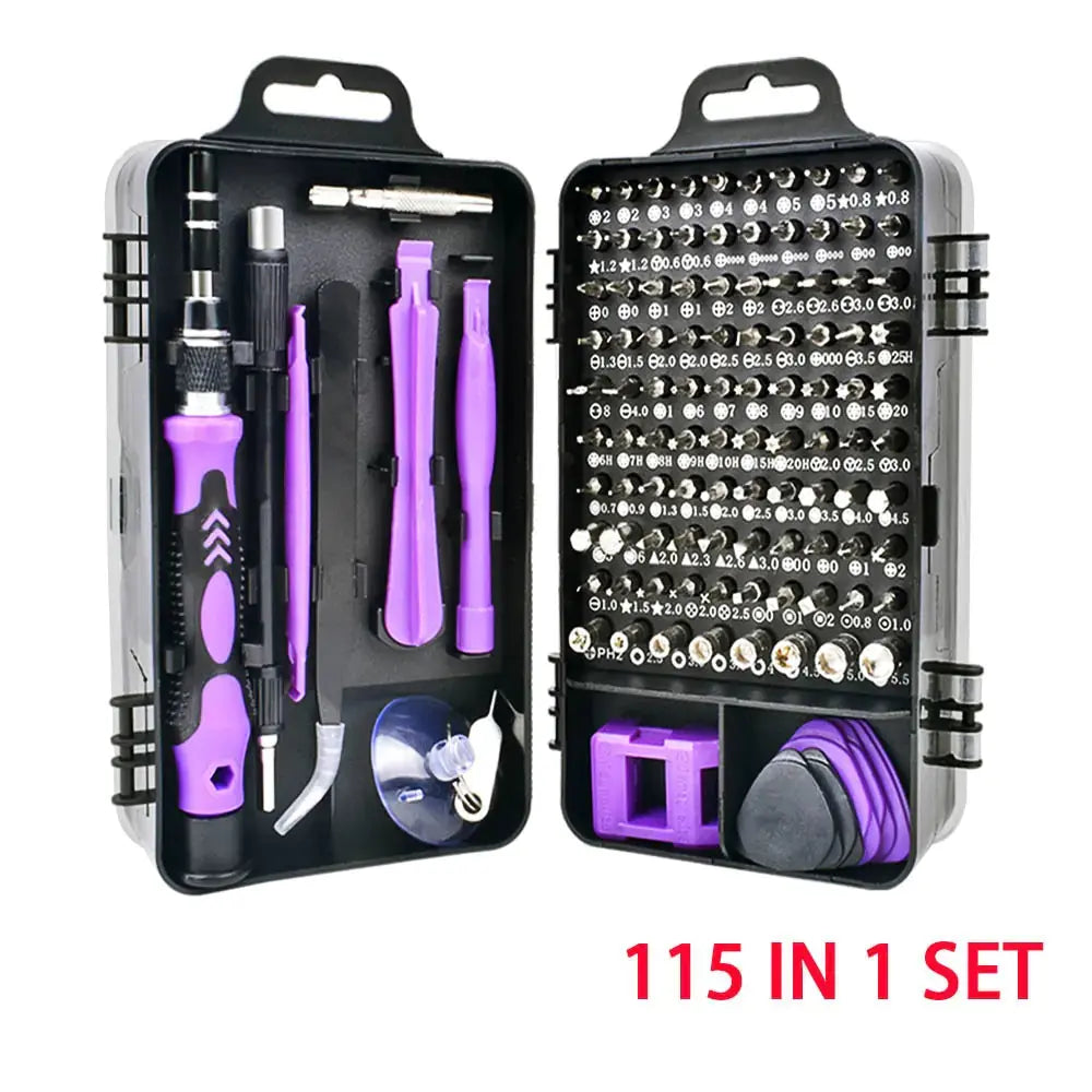 115-in-1 Precision Screwdriver Set for Mobile Phone and Watch Repair GLR SHOPPING