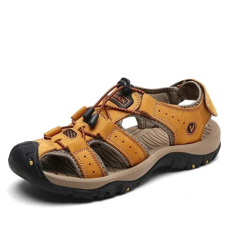 MIXIDELAI Genuine Leather Men Shoes Summer New Large Size Men's Sandals GLR SHOPPING