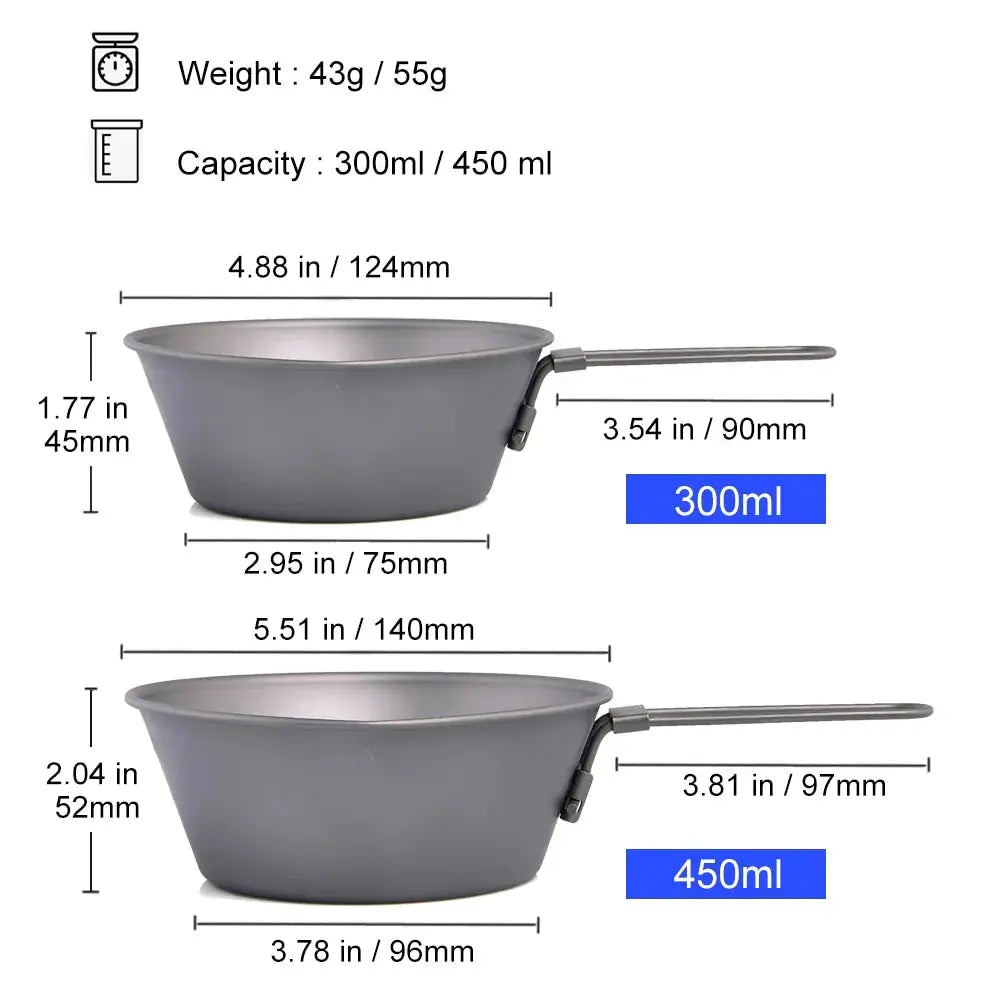Titanium Camping Bowl GLR SHOPPING