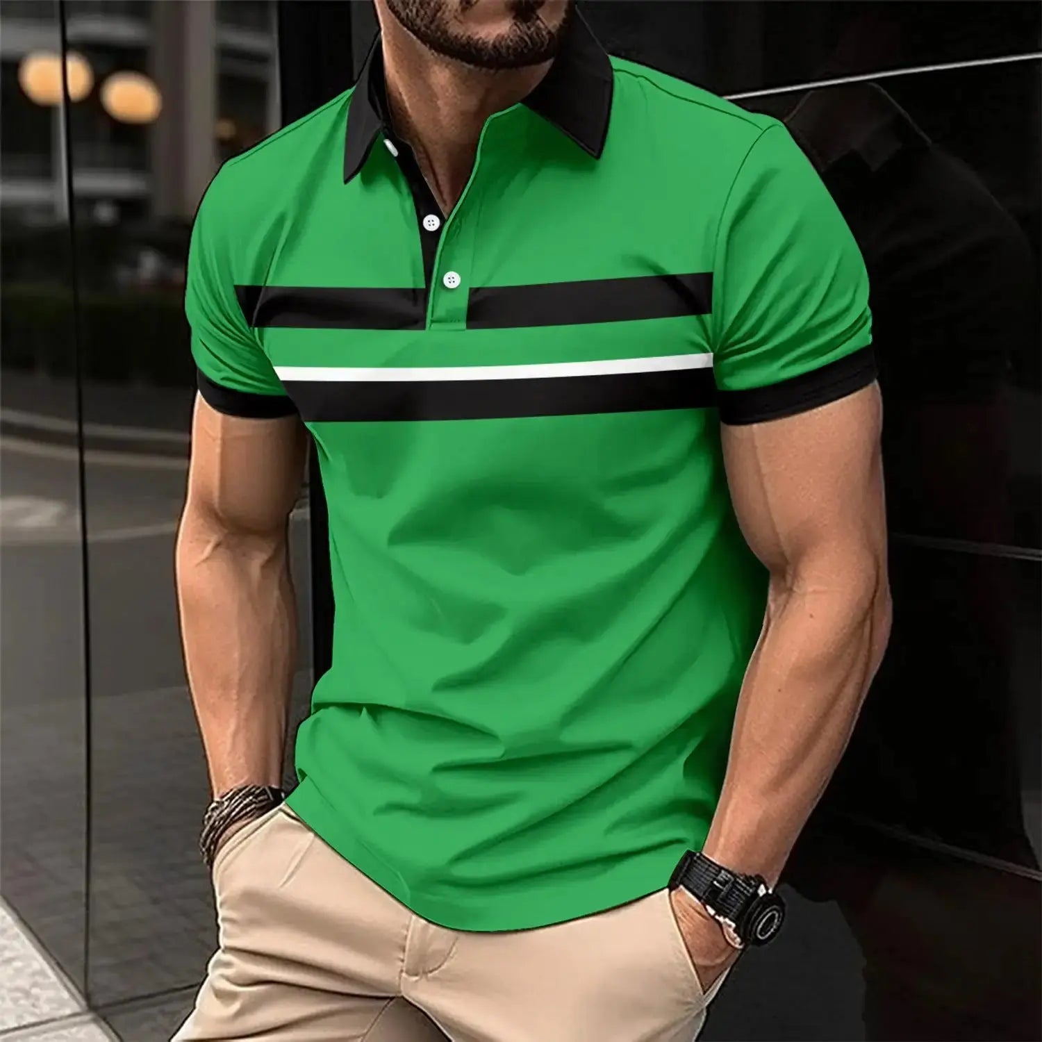 Men's Casual Collar Polo GLR SHOPPING