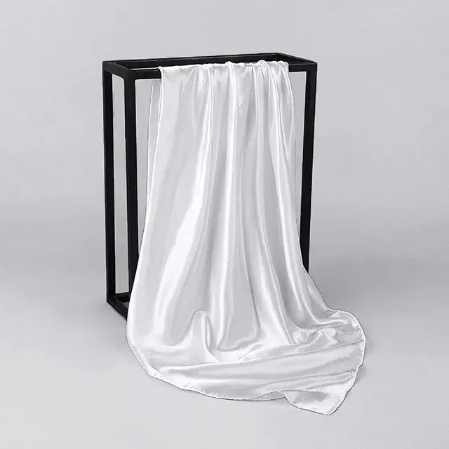 Solid Color Silk Neckerchief Scarf GLR SHOPPING