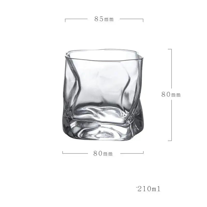 Unique Irregular-Shaped Whiskey Glass GLR SHOPPING