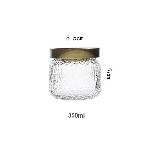 Glass Airtight Canister with Wood Lid GLR SHOPPING