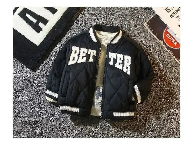 Kinder Baseball "BETTER" Bomber Jacket GLR SHOPPING