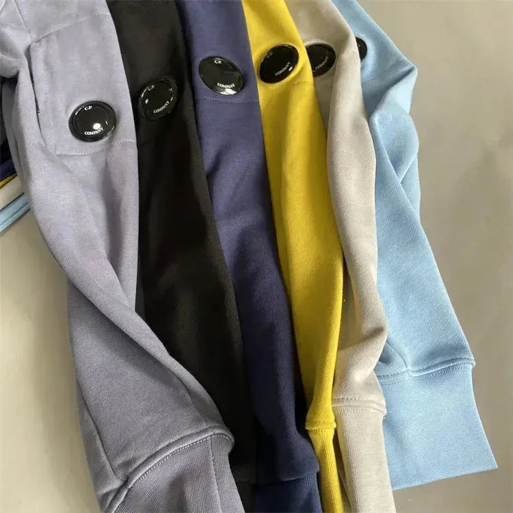 Men's Round Neck Sweater with Zippered Pocket GLR SHOPPING