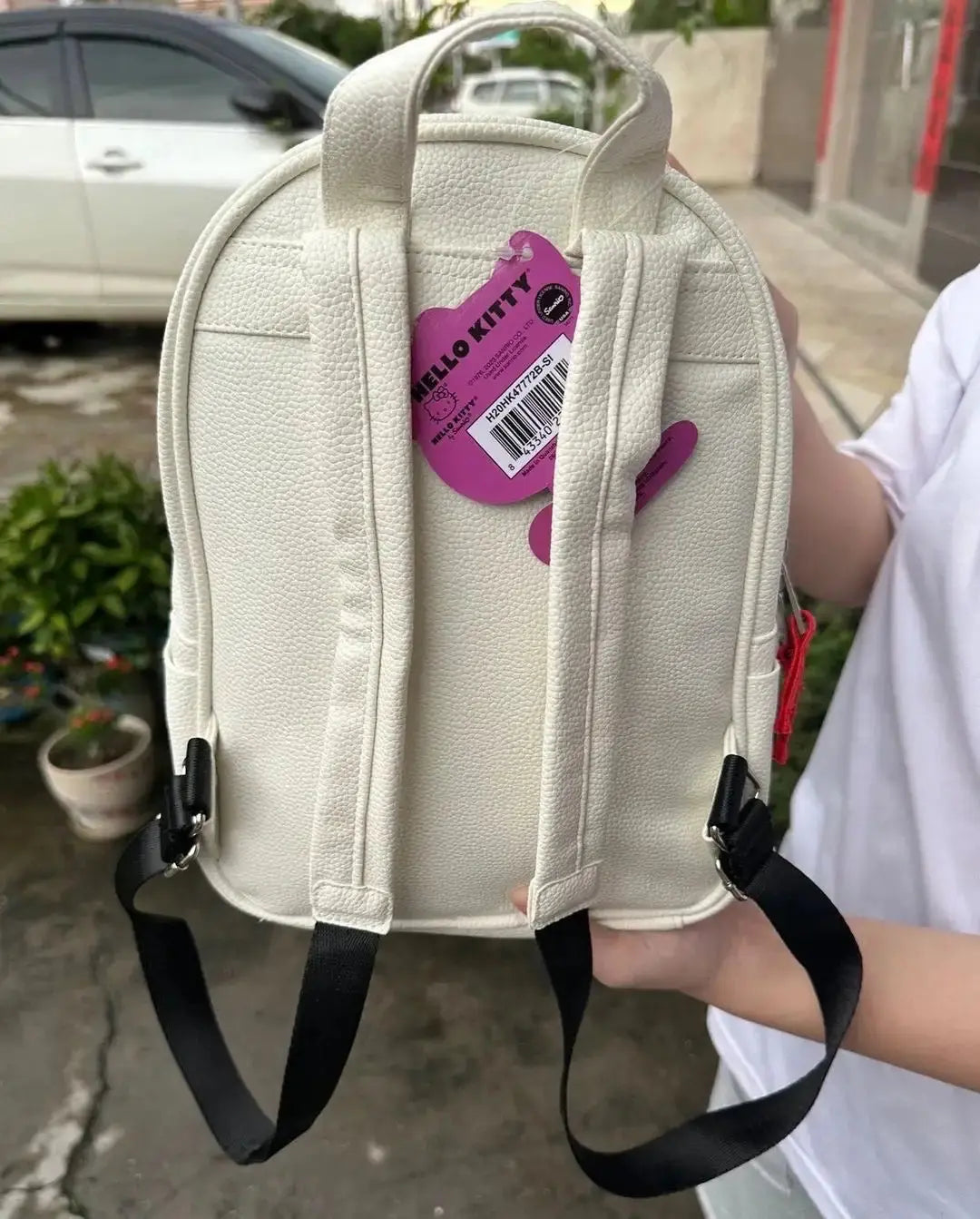 Red White Bow Backpack Bag GLR SHOPPING
