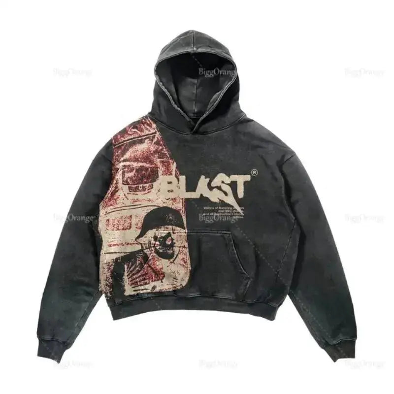 Punk Wind Ninja Printed Hoodies GLR SHOPPING