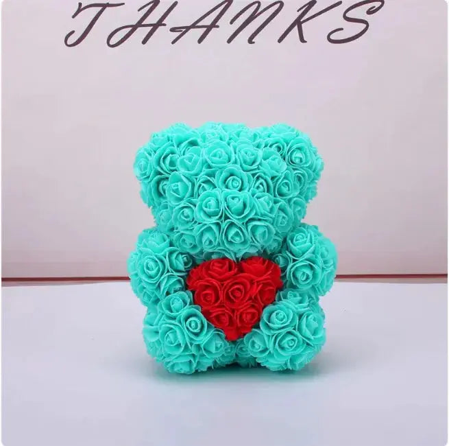 Rose Bear Teddy - Valentine's Day PE Foam Rose Bear GLR SHOPPING