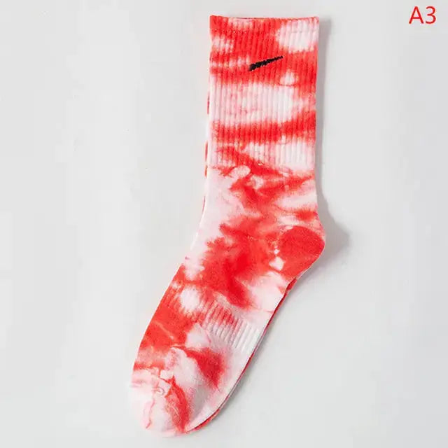 Women Tie-dye Middle Tube Socks GLR SHOPPING