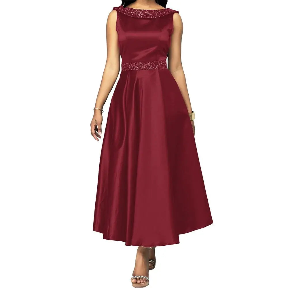 Vintage Elegant Sleeveless Dress GLR SHOPPING