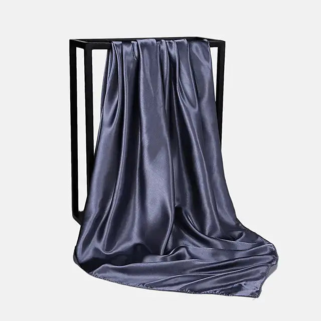 Solid Color Silk Neckerchief Scarf GLR SHOPPING