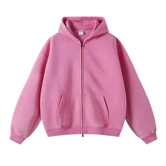 Fleece Zippered Batik Hoodies GLR SHOPPING