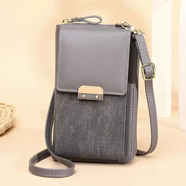 PU Leather Ladies Wallet Crossbody Bag - GLR SHOPPING