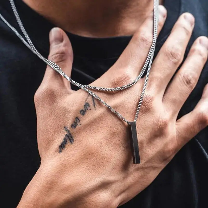 Rectangle Pendant Necklace GLR SHOPPING