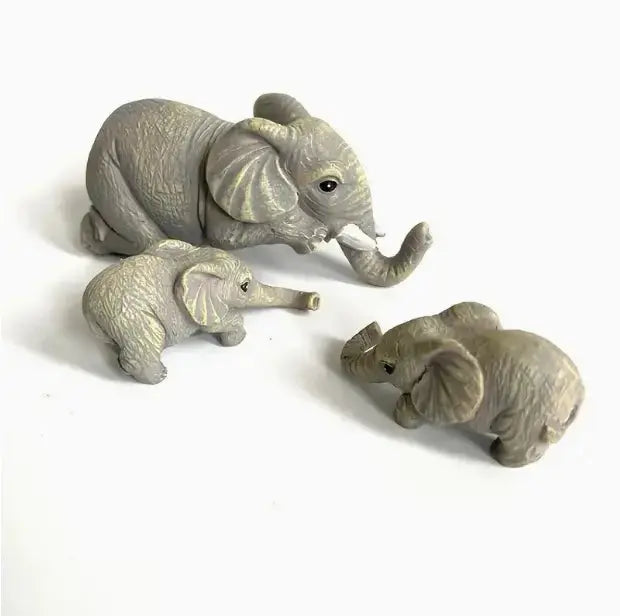 Set of 3 Elephant Figurines GLR SHOPPING