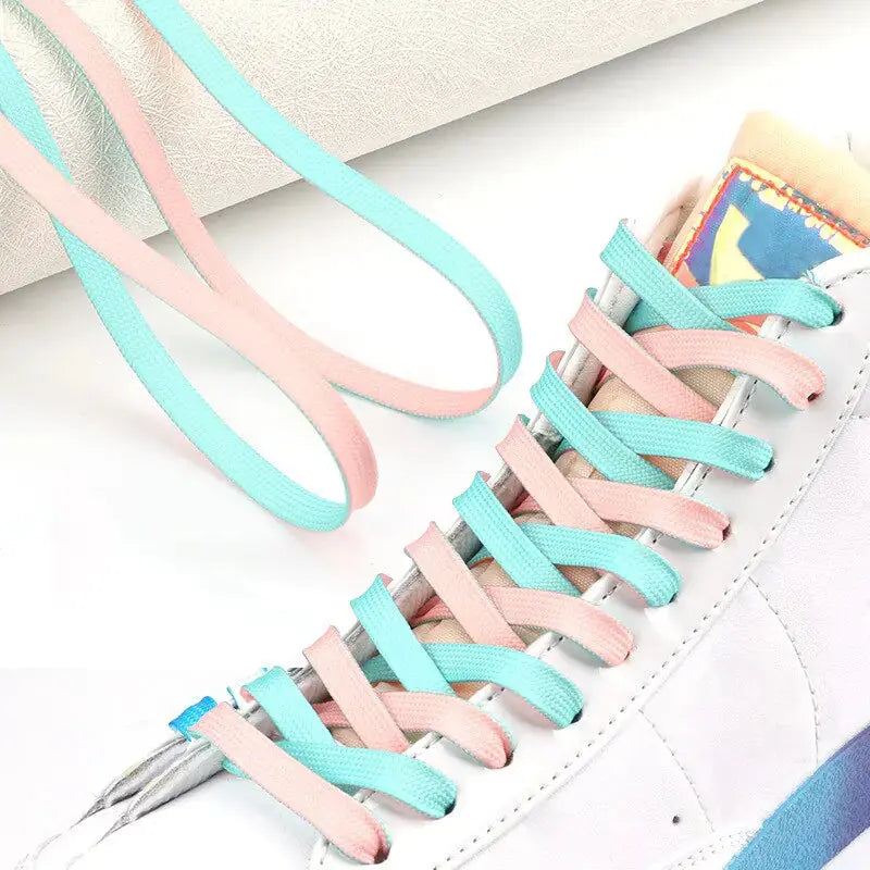 Duo-Tone Flat Shoe Laces GLR SHOPPING