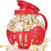Microwave Glass Popcorn Popper With Silicone Lid GLR SHOPPING