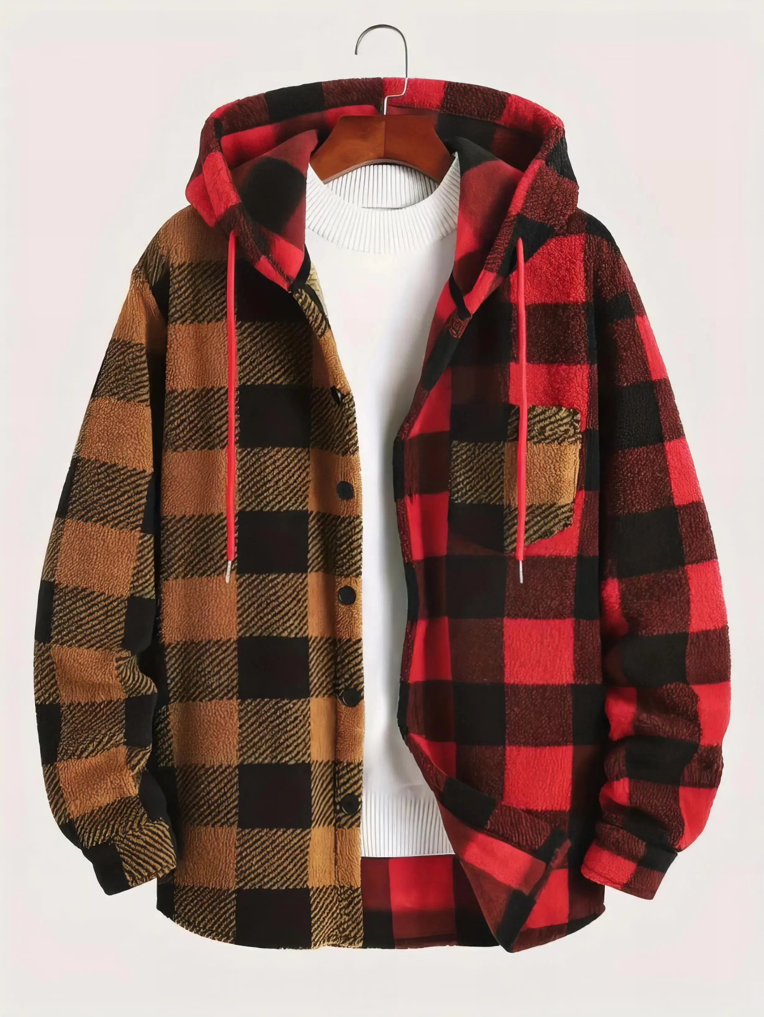 Men's Hooded Warm Long Sleeve Sweatshirt GLR SHOPPING