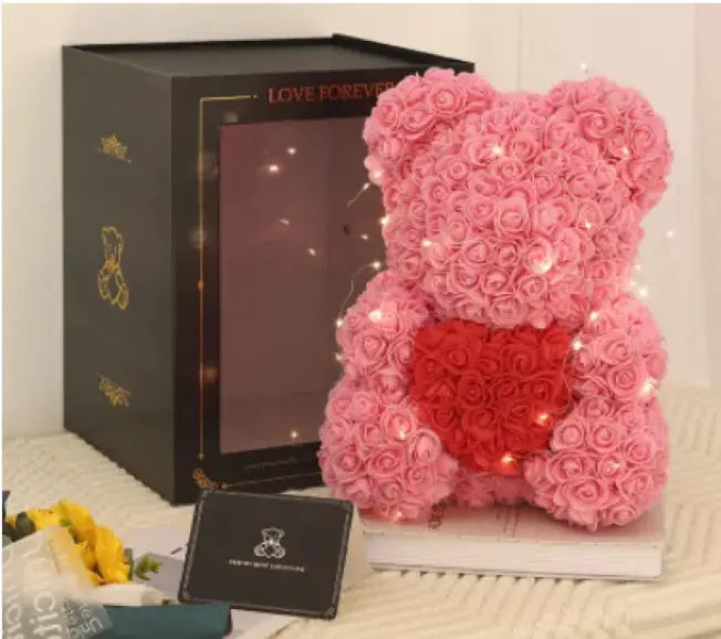 Rose Bear Teddy - Valentine's Day PE Foam Rose Bear GLR SHOPPING