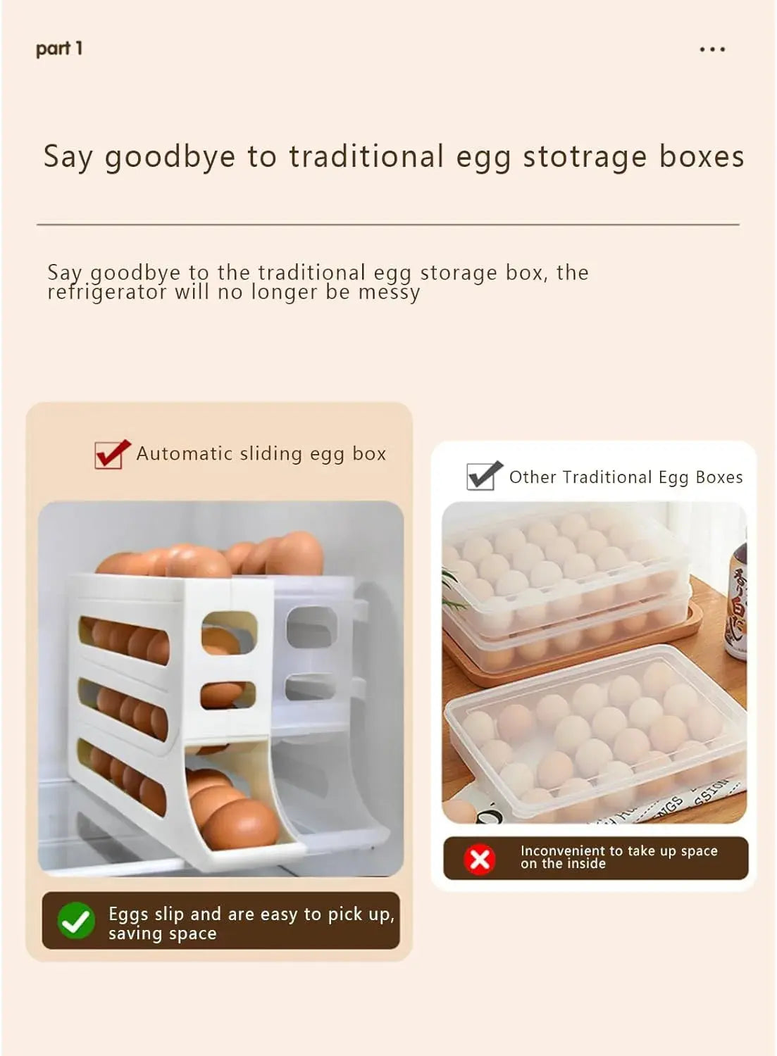 4 Tiers Egg Holder for Fridge GLR SHOPPING