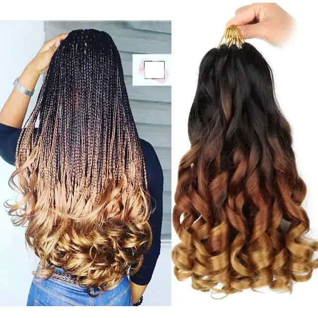 French Curl Braiding Synthetic Hair GLR SHOPPING