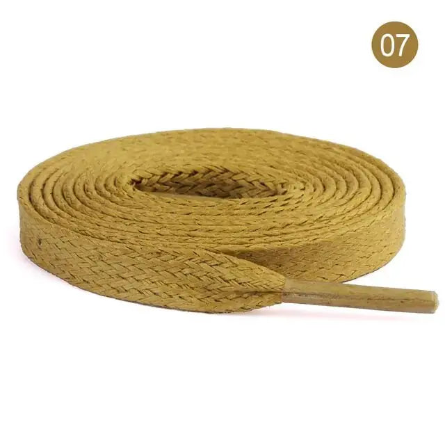 Flat Waxed Cotton Shoelaces Collection GLR SHOPPING