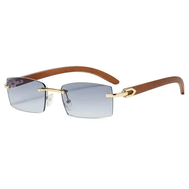 Rectangle Fashion Rimless Sunglasses GLR SHOPPING