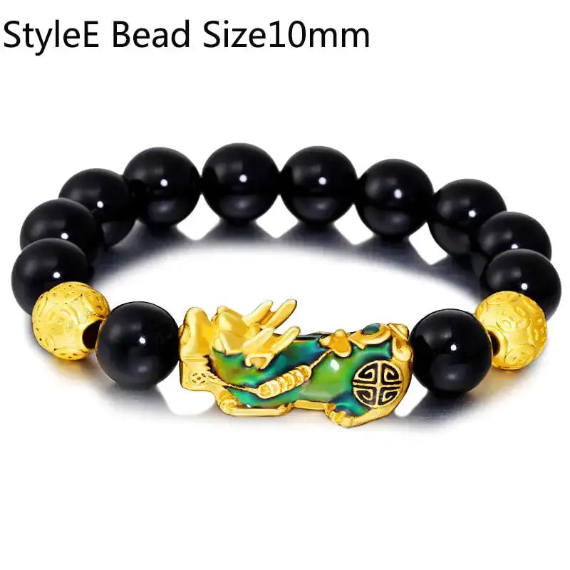 Feng Shui Wealth Bracelet: Black Beads GLR SHOPPING