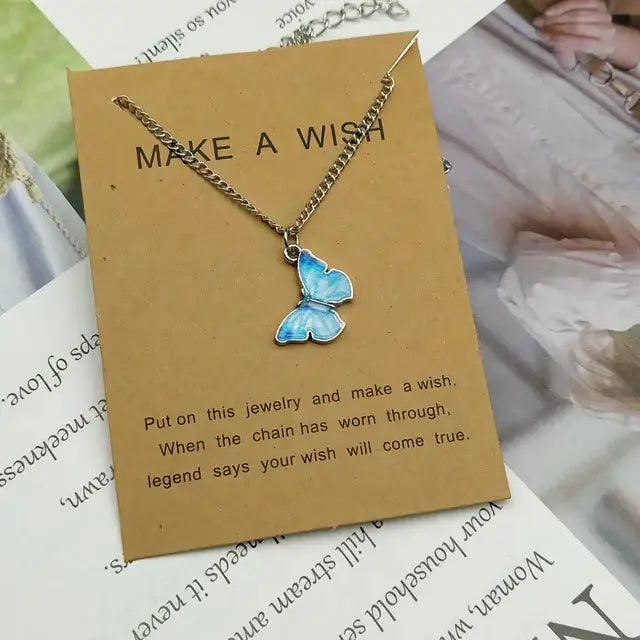 Butterfly Pendant Necklace GLR SHOPPING