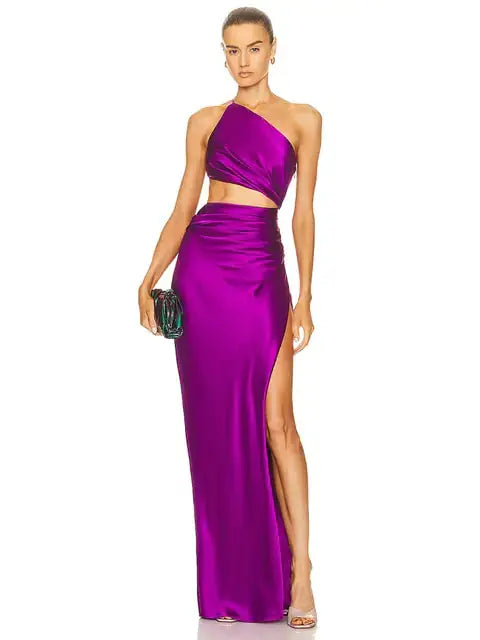 One Shoulder Waist Hollow GLR SHOPPING