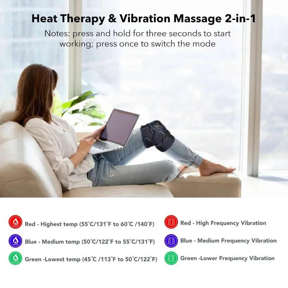 Knee Brace Support Wrap Massager Infrared Heating Hot Therapy GLR SHOPPING