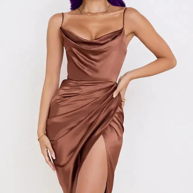 Sling Temperament Folds Dress GLR SHOPPING