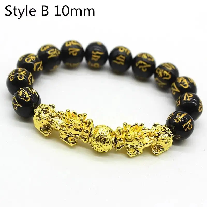 Feng Shui Wealth Bracelet: Black Beads GLR SHOPPING