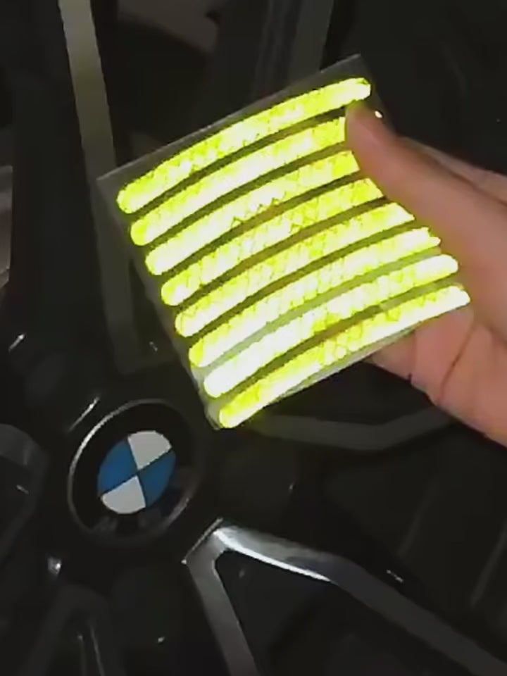 Load video: Auto Rear Warning Reflective Tape Car Accessories