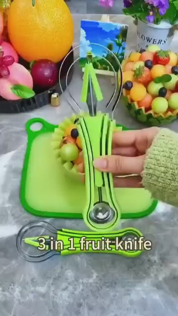 Load video: 4 in 1 Fruit Carving Knife Cutter