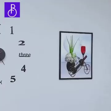 Load video: DIY wall clock kit