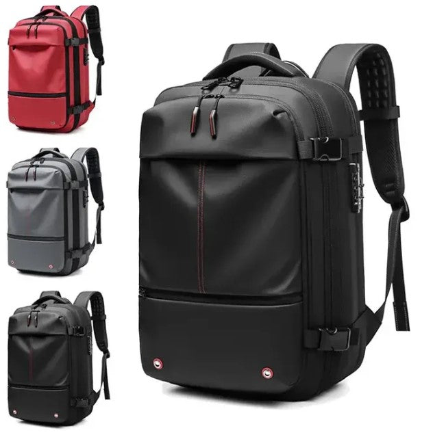 Load video: Vacuum Compression Backpack