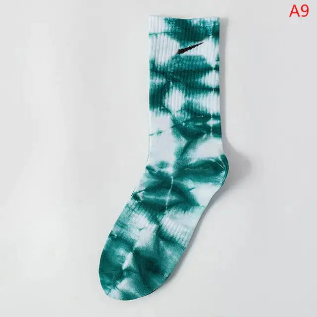 Women Tie-dye Middle Tube Socks GLR SHOPPING