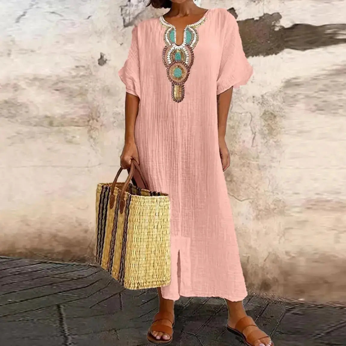 Long White Summer Dress GLR SHOPPING