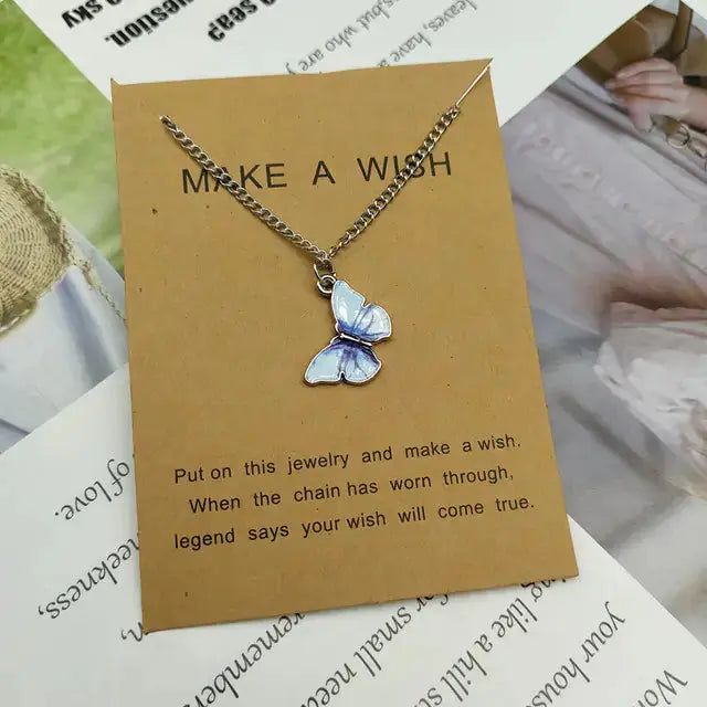 Butterfly Pendant Necklace GLR SHOPPING