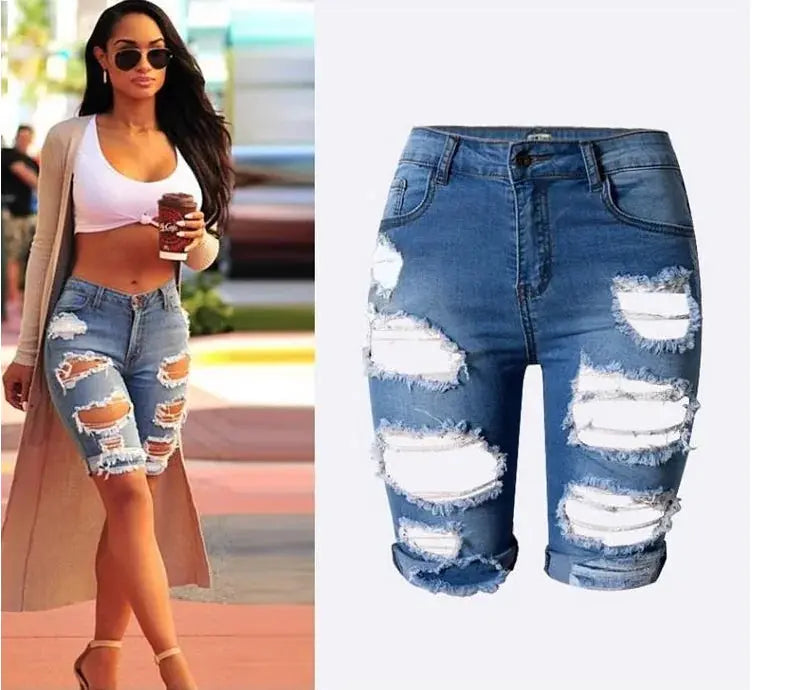 Bermuda Ripped Shorts GLR SHOPPING