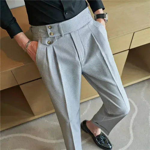 Men Spring Autumn High-Quality Business Suit Trousers GLR SHOPPING