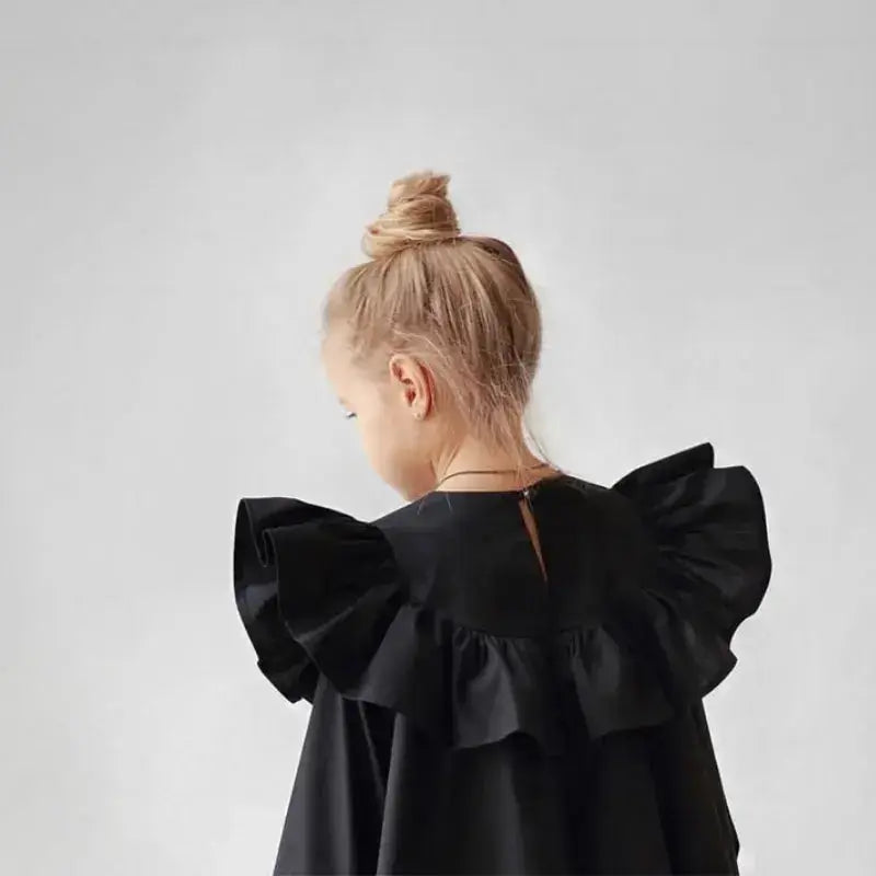 Baby Girl Cotton Ruffle Long Sleeve Dress GLR SHOPPING