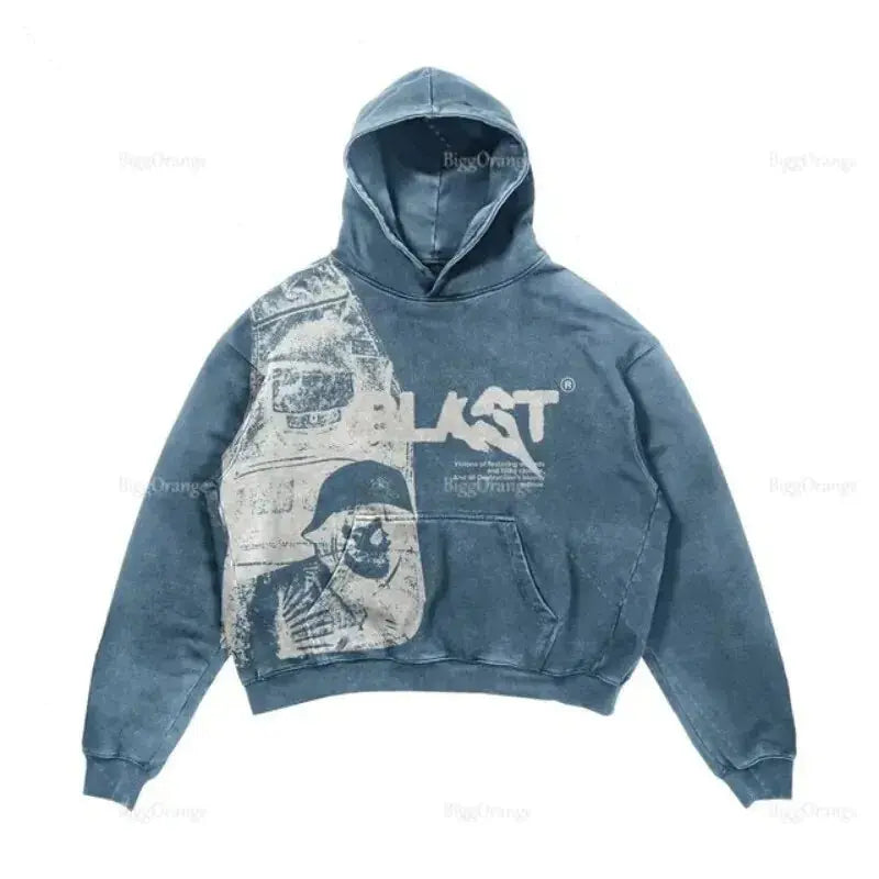 Punk Wind Ninja Printed Hoodies GLR SHOPPING