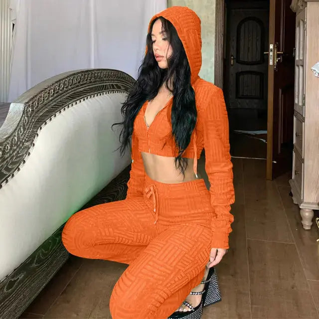 Waffle Tracksuit Set GLR SHOPPING