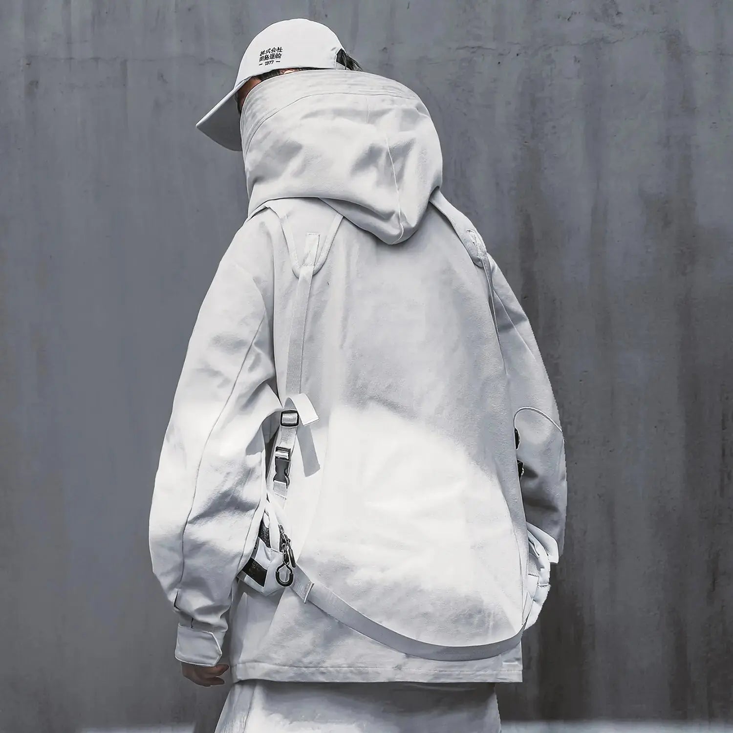 Turtleneck Hooded Zip Up Jacket For Men GLR SHOPPING