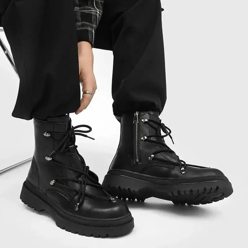 Cross Laced Boots GLR SHOPPING