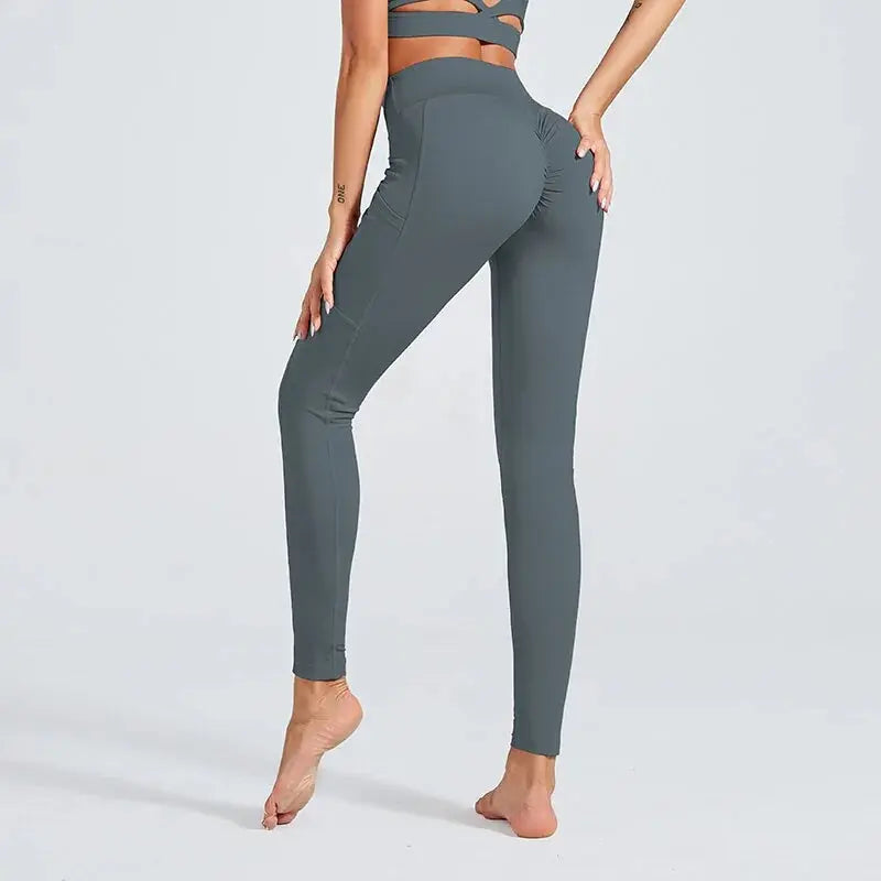 Kaminsky 6 Colors High Waist Women Leggings Solid Patchwork Casual Pants Push Up Jeggings Sexy Ladies Slim Fitness Leggings GLR SHOPPING