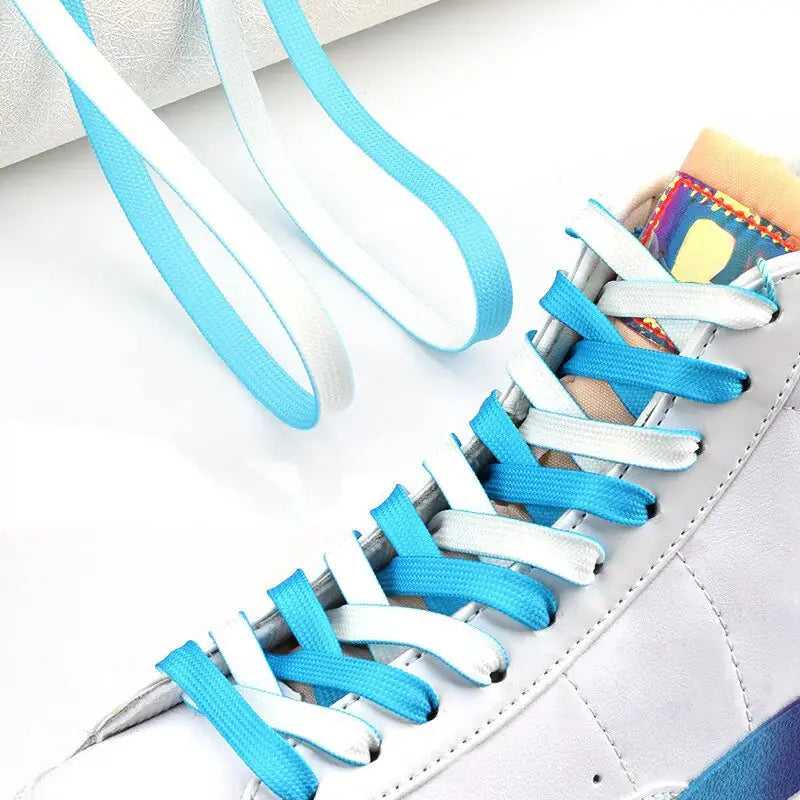 Duo-Tone Flat Shoe Laces GLR SHOPPING